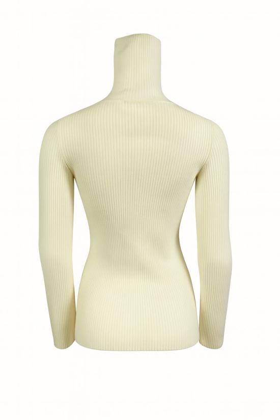 25FW 이브살로몬 터틀넥 26W25WKH50161MA6WC11 White - YVES SALOMON