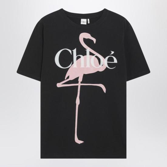 26SS 끌로에 반팔 티셔츠 CH26SJH20807 S CHLOE 070 Black