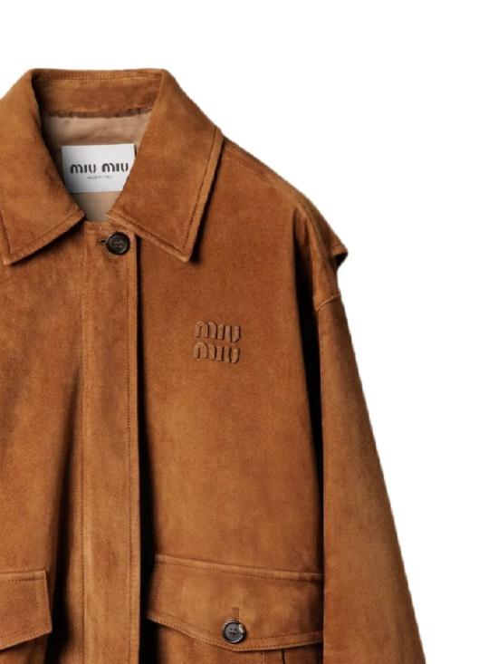 25FW 미우미우 아우터 MPV940S OOO17PWF0401 CANNELLA - MIU MIU