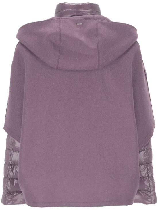 25FW 에르노 펠트 울 & 울트라라이트 나일론 리조트 케이프 PI00154DR333724400 LILLA LIGHT - HERNO