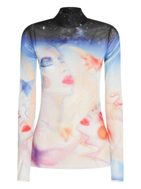 25FW 카사블랑카 탑 WPF25JTP02801MULTI MULTICOLOR