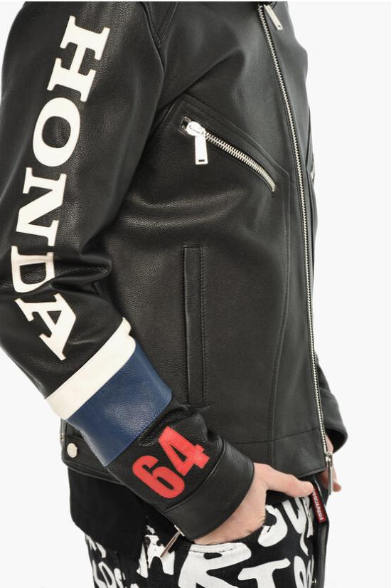  디스퀘어드2 가죽 자켓 S71AN0452 SY1628 900 Black - DSQUARED2