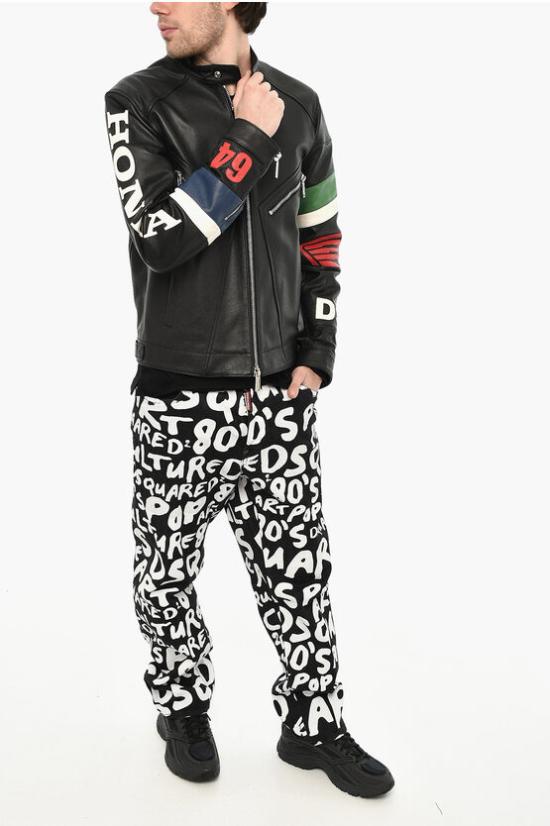  디스퀘어드2 가죽 자켓 S71AN0452 SY1628 900 Black - DSQUARED2