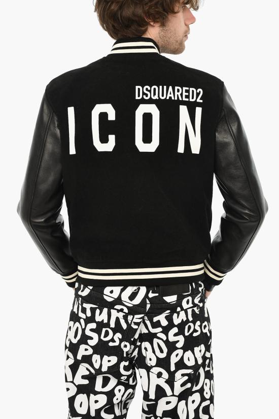  디스퀘어드2 가죽 자켓 S79AM0040 S54807 900 Black - DSQUARED2