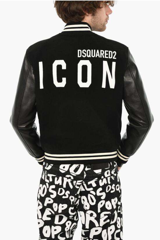  디스퀘어드2 가죽 자켓 S79AM0040 S54807 900 Black - DSQUARED2