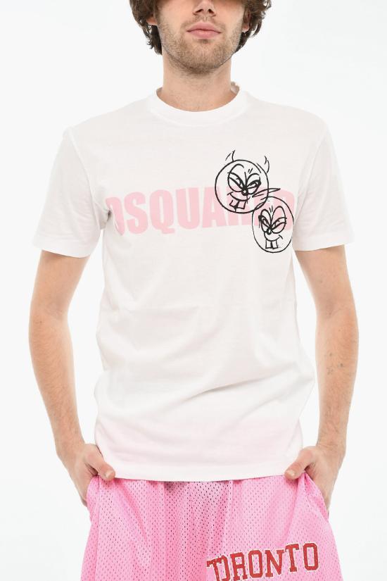  디스퀘어드2 반팔 티셔츠 S74GD0991 S23009 100 White