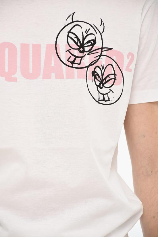  디스퀘어드2 반팔 티셔츠 S74GD0991 S23009 100 White - DSQUARED2