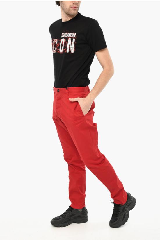  디스퀘어드2 치노 팬츠 S74KA0991 S39021 307 Red - DSQUARED2