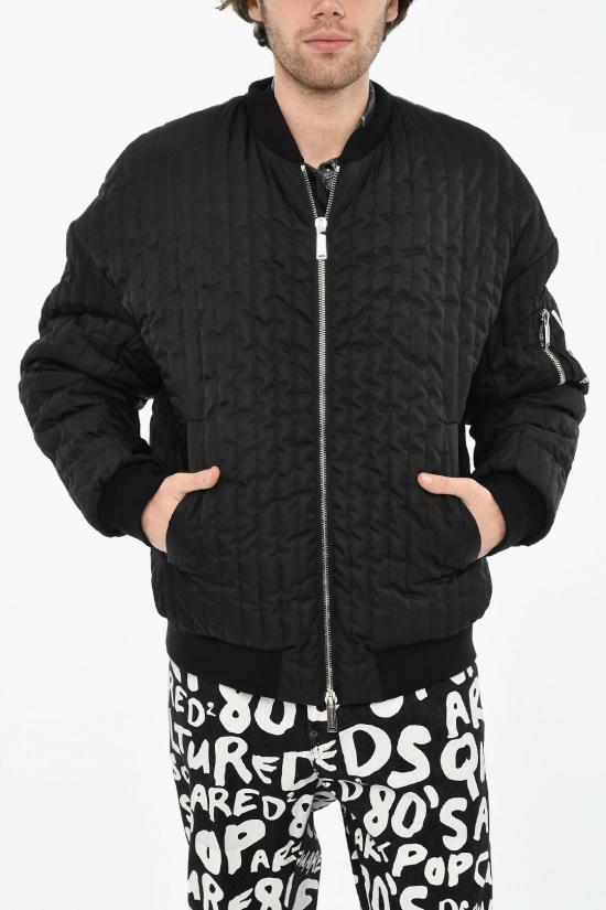  디스퀘어드2 봄버 자켓 S79AM0050 S78232 900 Black