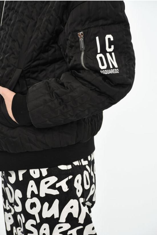  디스퀘어드2 봄버 자켓 S79AM0050 S78232 900 Black - DSQUARED2