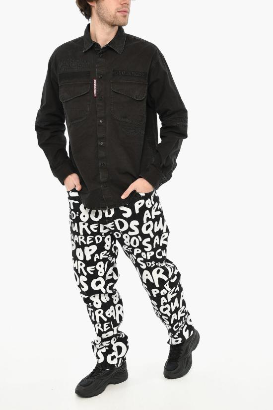  디스퀘어드2 긴팔 셔츠 S74DM0875 S78205 900 Black - DSQUARED2