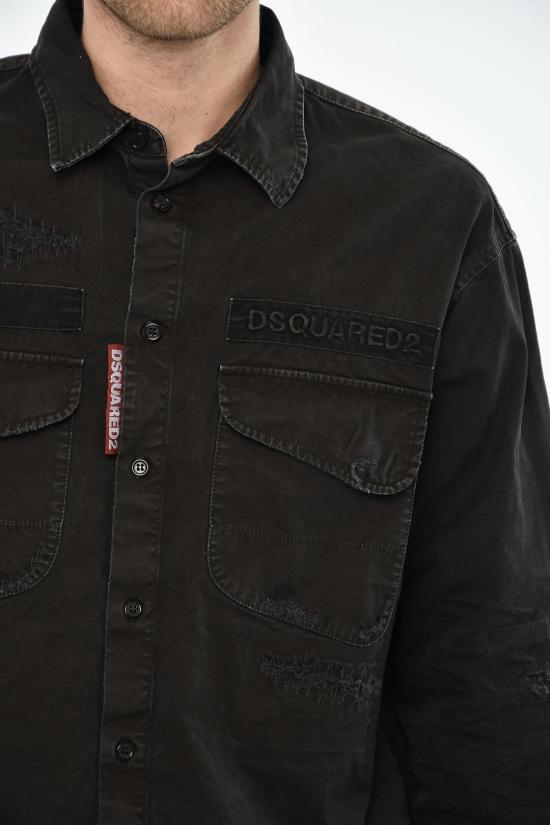  디스퀘어드2 긴팔 셔츠 S74DM0875 S78205 900 Black - DSQUARED2