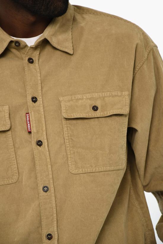  디스퀘어드2 긴팔 셔츠 S74DM0874 S54097 111 Beige - DSQUARED2