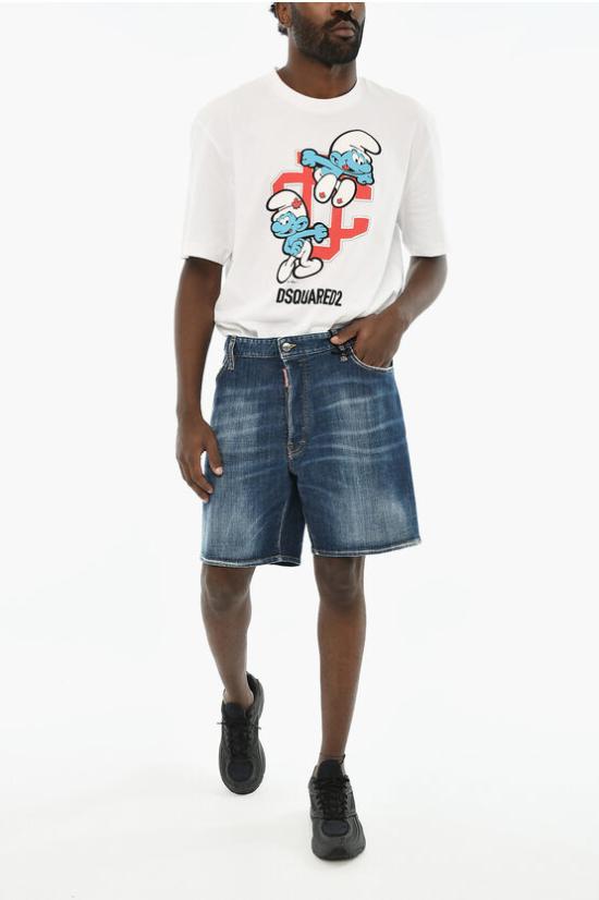  디스퀘어드2 숏팬츠 S74MU0869 S30872 470 Blue - DSQUARED2