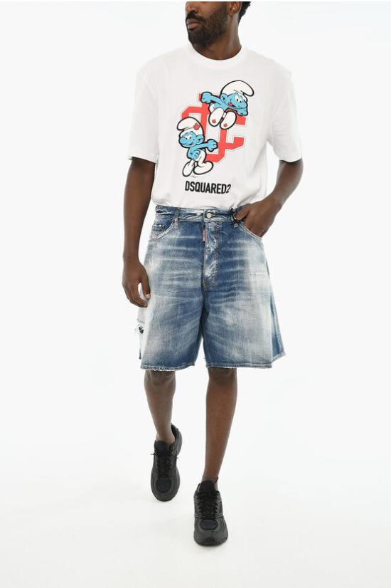  디스퀘어드2 숏팬츠 S74MU0855 S30309 470 Blue - DSQUARED2