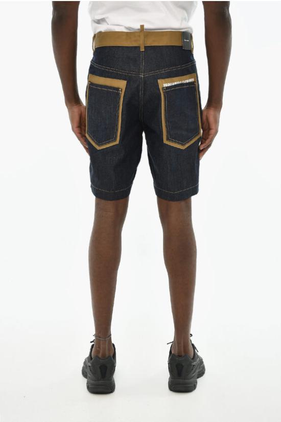  디스퀘어드2 숏팬츠 S74MU0834 S41794 132 Blu Verde - DSQUARED2