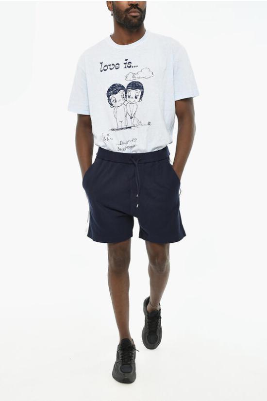  디스퀘어드2 숏팬츠 S74MU0816 S25551 534 Bianco Blu - DSQUARED2