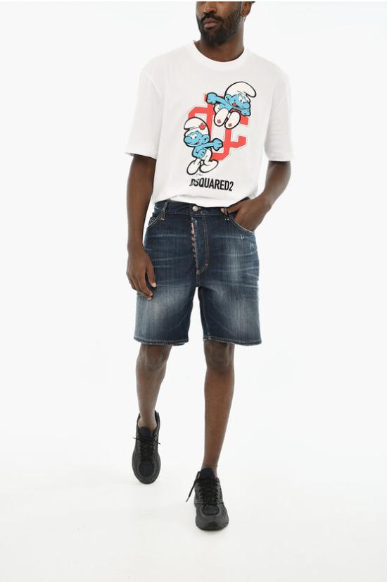  디스퀘어드2 숏팬츠 S71MU0793 S30664 470 Blue - DSQUARED2