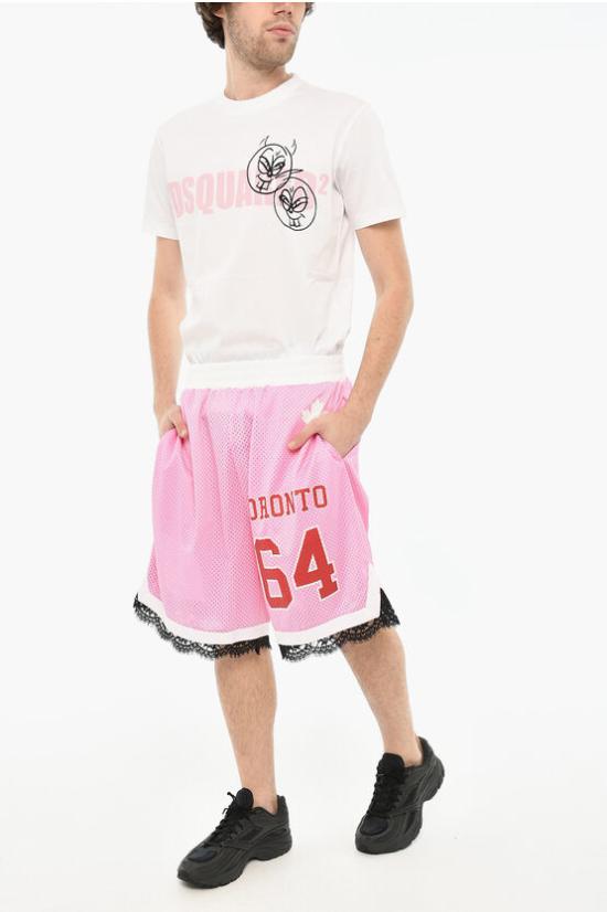  디스퀘어드2 숏팬츠 S71MU0773 S24672 396 Pink - DSQUARED2