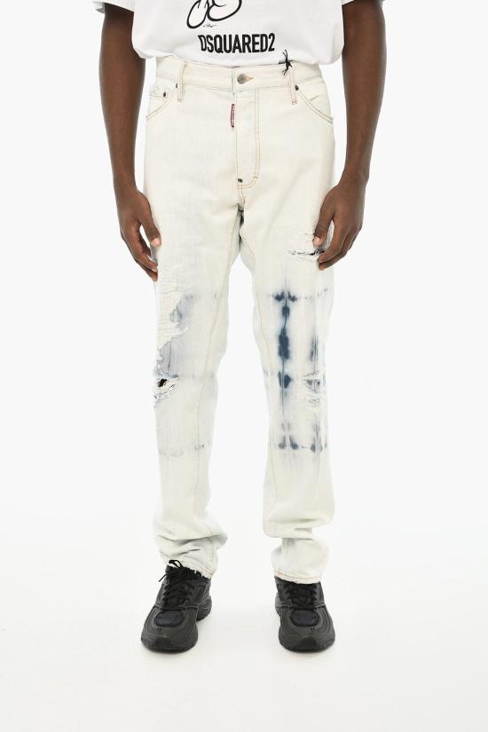 디스퀘어드2 데님 팬츠 S71LB1407 S30309 470 Bianco Blu