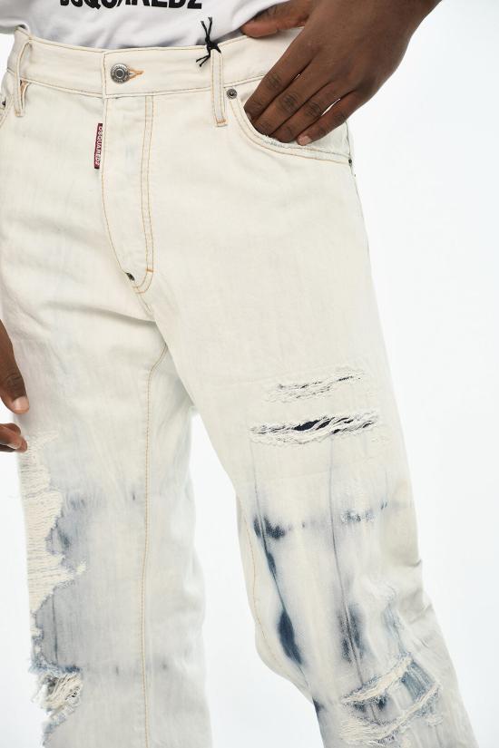  디스퀘어드2 데님 팬츠 S71LB1407 S30309 470 Bianco Blu - DSQUARED2