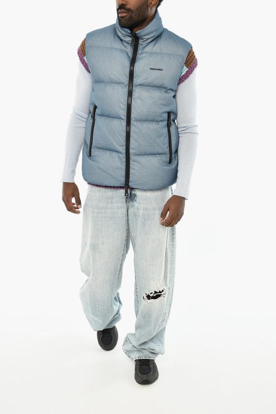  디스퀘어드2 패딩 조끼 S74FB0322 S60519 477 Blue - DSQUARED2