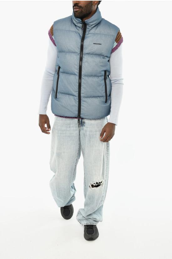  디스퀘어드2 패딩 조끼 S74FB0322 S60519 477 Blue - DSQUARED2