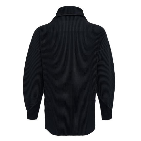 25FW 옴므 플리세 이세이 미야케 오버사이즈 하이넥 풀오버 HP58JK10315 BLACK DOM - HOMME PLISSE' ISSEY MIYAKE