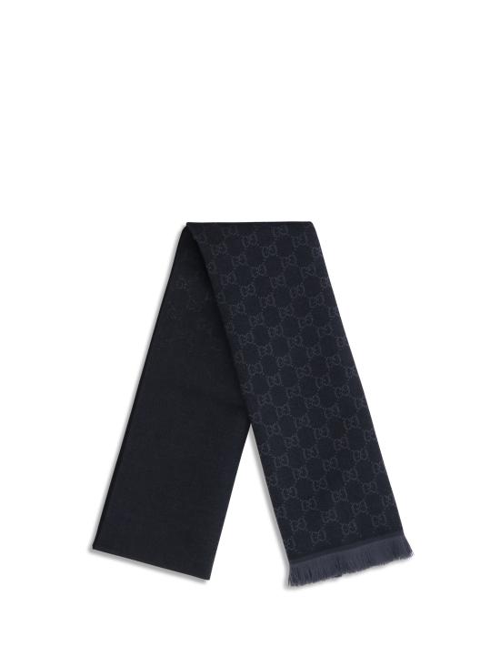 26SS 구찌 GG 울 스카프 8485073G200 1063 BLACK - GUCCI