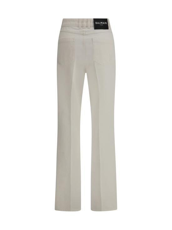 26SS 발망 데님 팬츠 GF1MI070DG14 0FC WHITE - BALMAIN