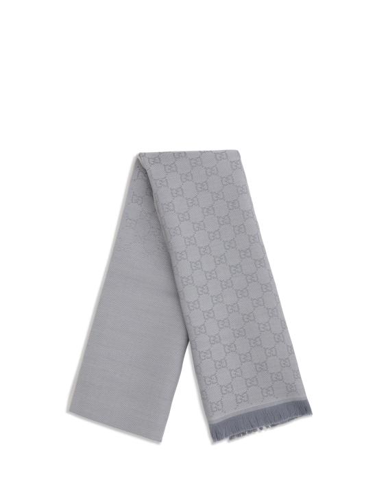 26SS 구찌 GG 울 스카프 8485073G200 9969 GREY - GUCCI