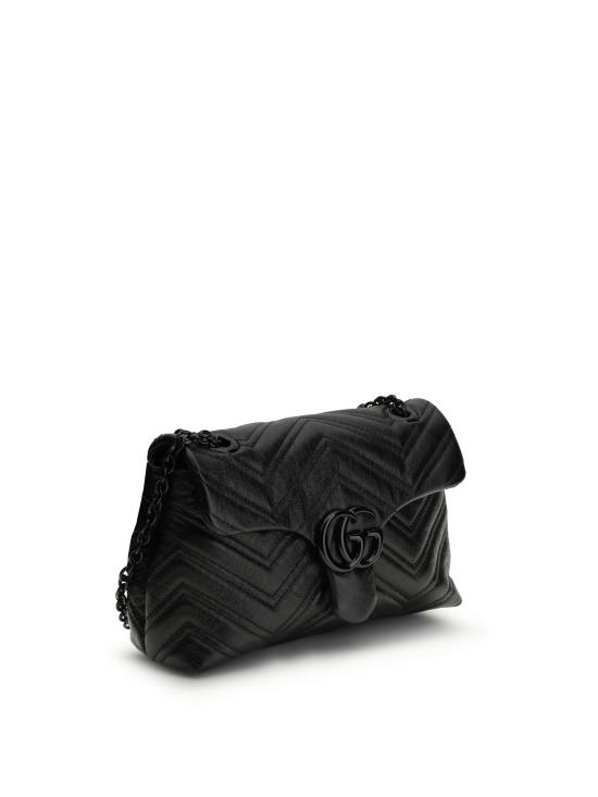 26SS 구찌 GG 마몽 스몰 숄더백 855371AAFS1 1000 BLACK - GUCCI