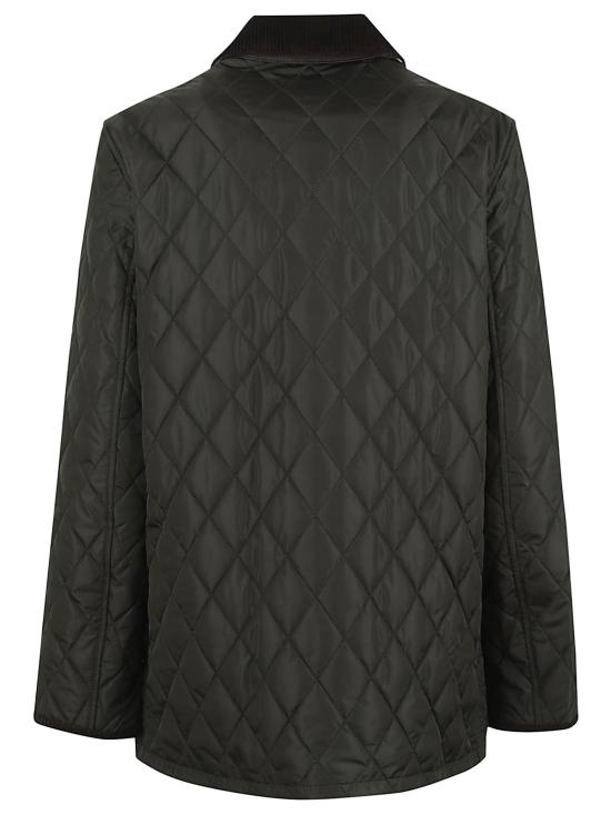 25FW 버버리 퀼팅 나일론 반 자켓 8113591 C2491 SHALE BRUSH IP CHECK GREEN - BURBERRY