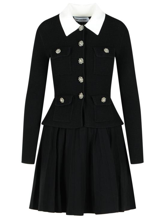 26SS 셀프 포트레이트 숏 원피스 RS26 109S BBLACK Black