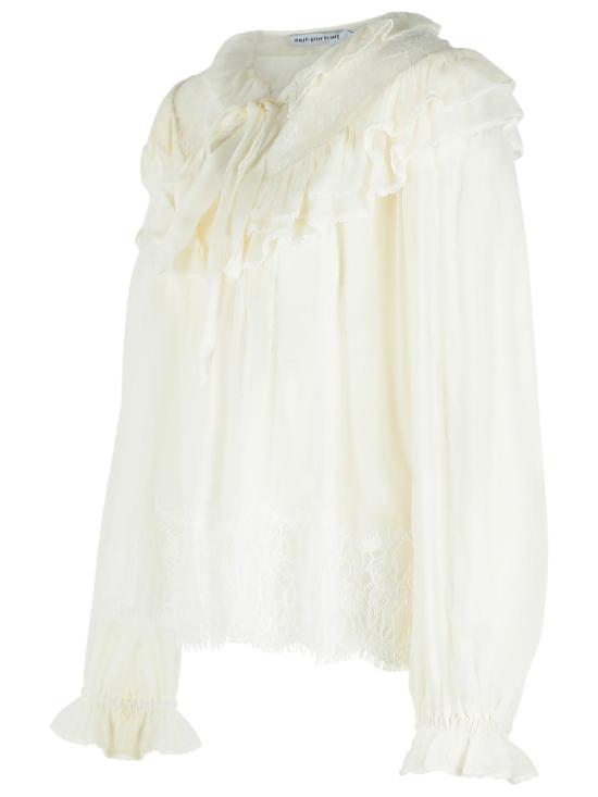 26SS 셀프 포트레이트 블라우스 RS26 192T WWHITE White - SELF PORTRAIT