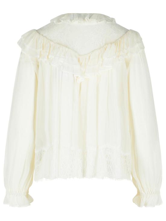 26SS 셀프 포트레이트 블라우스 RS26 192T WWHITE White - SELF PORTRAIT