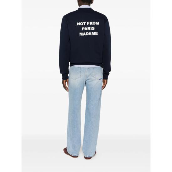 26SS 드롤드무슈 스웨터 PERM SW149 CO127 NAVY BLUE - DROLE DE MONSIEUR