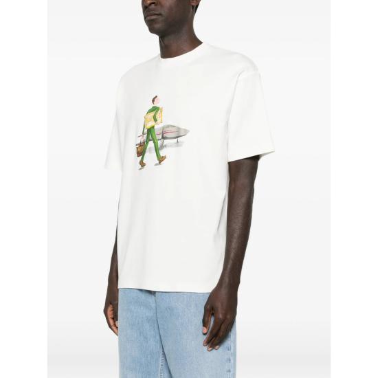 26SS 드롤드무슈 반팔 티셔츠 J TS290 CO002 OFFWH WHITE - DROLE DE MONSIEUR