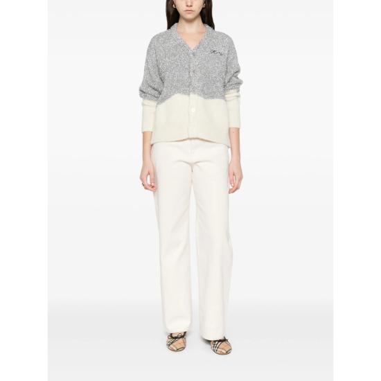 26SS 겐조 니트웨어 FG55CA7733DE AG GREY WHITE - KENZO