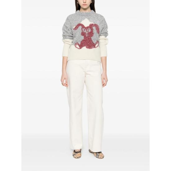 26SS 겐조 니트웨어 FG52PU7383DT AG GREY WHITE - KENZO