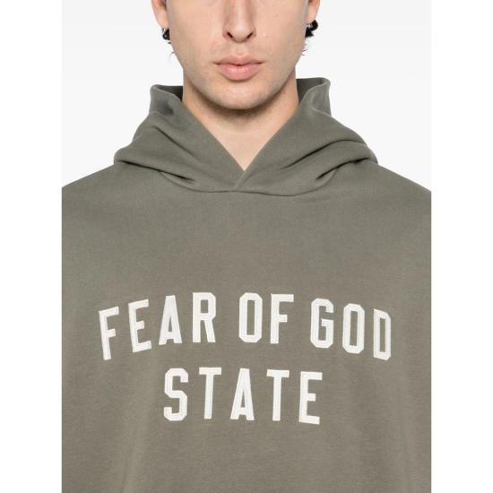 25FW 피어오브갓 플리스 집업 후디 192SP256217F MOSS GREY - FEAR OF GOD