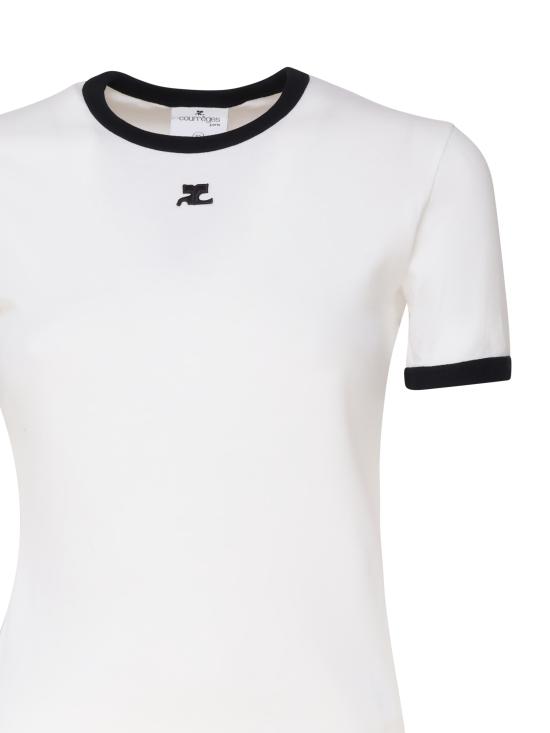 26SS 쿠레쥬 반팔 티셔츠 VESJTS017JS0070 0098 White - COURREGES