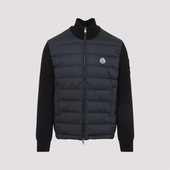 26SS 몽클레어 패딩 집업 코튼 가디건 L10919B00020 M1115 999 BLACK - MONCLER
