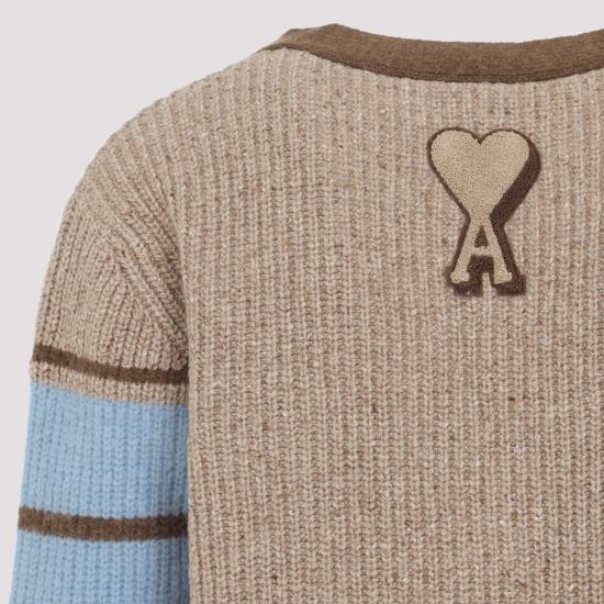 26SS 아미 가디건 HKC358 KN0111 280 CAMEL - AMI