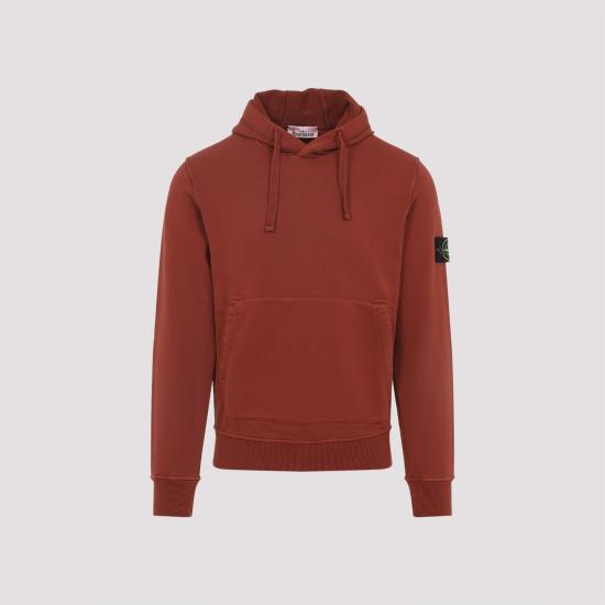 26SS 스톤 아일랜드 후드 티셔츠 L1S156100062 S0051 V0015 BRICK RED - STONE ISLAND