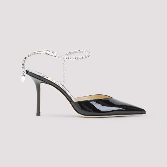 26SS 지미추 뮬/슬리퍼 SAEDA85 BOB BLACK CRYSTAL - JIMMY CHOO