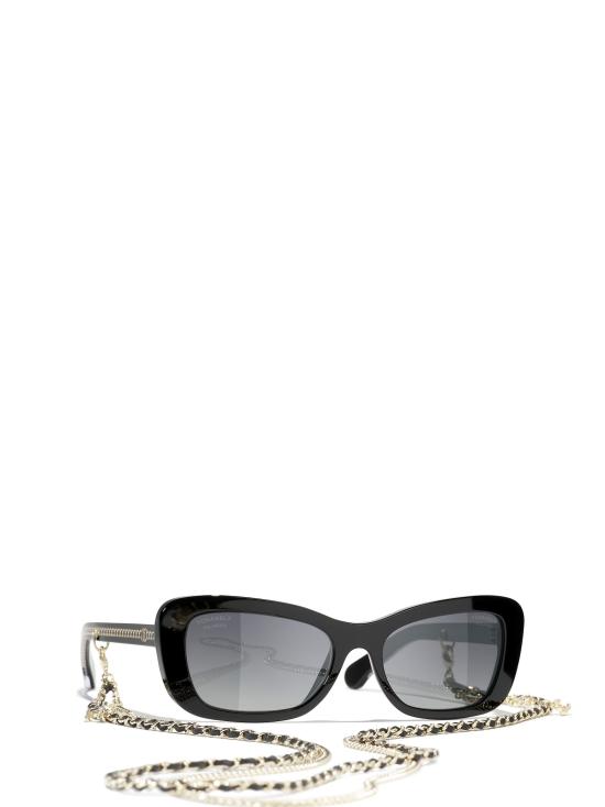 26FW 샤넬 선글라스 CH5553 C622S8 BLACK - CHANEL