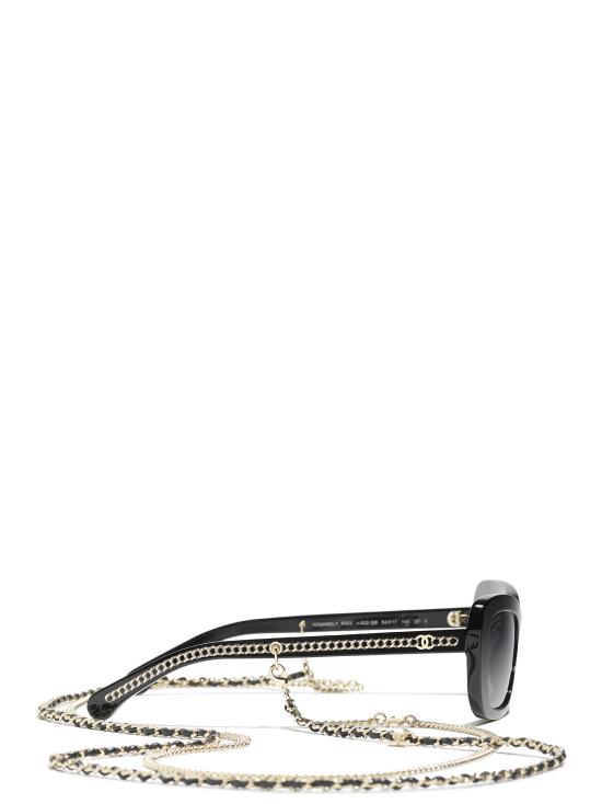 26FW 샤넬 선글라스 CH5553 C622S8 BLACK - CHANEL