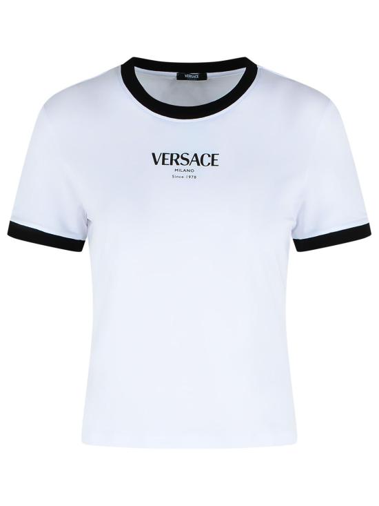 26SS 베르사체 반팔 티셔츠 1022656 1A166852W020 White