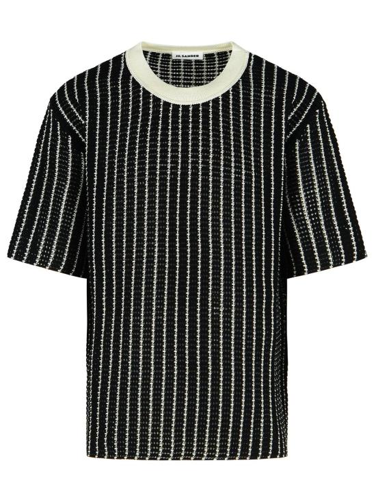 26SS 질샌더 폴로 티셔츠 J22GC0230 J15467033 Black